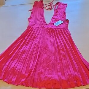 Sincerely Jules‎ Radiant Pink Pleated Chemise